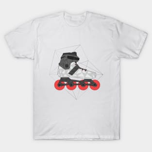 Roller Blade Triangle Art T-Shirt